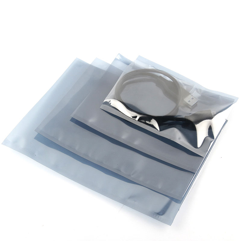 Antistatische Aluminium-Reißverschlussverpackung aus benutzerdefinierter Folie, die ESD-Beutel abschirmt