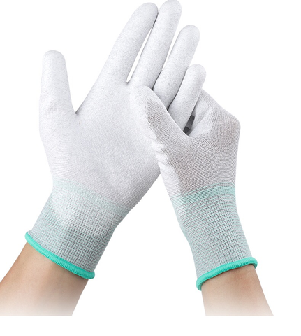 LN-1588003P Industriehandschuhe Carbon Handflächenbeschichtung Handschuh Reinraum Antistatische Handschuhe